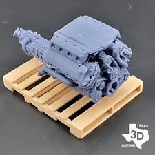 Edelbrock Supercharged Coyote model engine resin 3D printed 1:24-1:8 scale