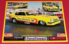 "PISANO&MATSUBARA" 1974 CHEVY VEGA NOSTALGIA FUNNY CAR DRAG RACING HANDOUT!!!