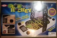 Ideal Glow In The Dark Air Hockey Table Set Arcade Hockey Action - Works!