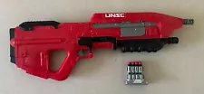 BoomCo Red Halo MA5 Blaster Rifle UNSC Dart Gun Master Chief *COLLECTORS ITEM*