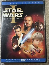 Star Wars The Phantom Menace DVD 2 Disc Full Screen Digitally Mastered Episode 1