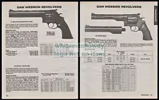 1988 DAN WESSON 2 AD LOT Model 44-V .4 Magnum and .357 Supermag