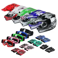 Motorcycle Youth Kids Child Helmet Full Face Motocross Casco Moto Off-road USA