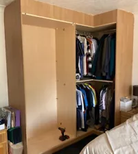 Corner wardrobe and single wardrobe for sale.