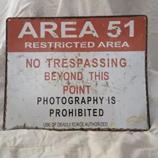 Area 51 Sign - ð©Vintage