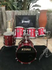 Tama Artstar 1 Cordia Candy Apple Red 5pc Drum Set kit TAMA FACTORY 20 INCH KICK