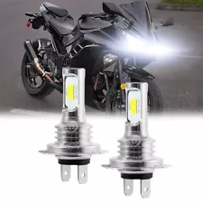 For Kawasaki Ninja EX300 300 LED Bulbs 2012-2016 2017 2018 Headlight Light White