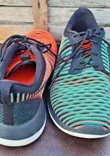 Men's Sz 11 Nike Roshe Two Flyknit Multicolor Shoes 844833-003 CRIMSON JADE