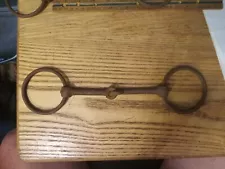 Used loose ring iron snaffle bit mouth 6 in draft horse mule