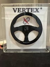 Genuine VERTEX Premium Black Edition 19/100 Flat Race RARE JDM Steering Wheel