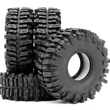 4x RC 1.0 Mud Slingers Tires 64 *25mm For RC Crawler 1/24 SCX24 FCX24 1/18 TRX4M