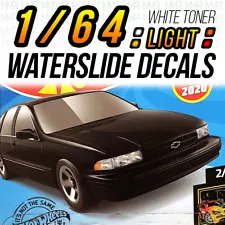 1/64 Scale 96 IMPALA SS Head Tail Light WaterSlide Decal for Custom Hot Wheels