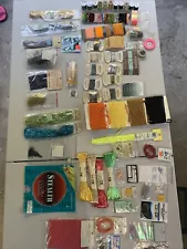 Vintage Fly Fishing Lot- Lures, Line, Fly Tying Material & Tools Herter’s Orvis