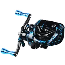 Baitcasting Fishing Reel 7.2:1 Smooth 17.6 lb Max Drag Super Light Streamlined