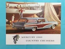 1960 MERCURY "COUNTRY CRUISERS---STATION WAGONS" Car Dealer Sales Brochure