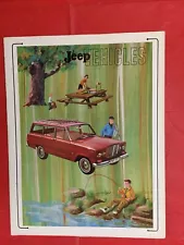 1964 JEEP "WAGONEER GLADIATOR UNIVERSAL" Truck Car Dealer Sales Brochure