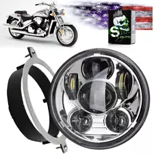 Honda VTX 1300 Chrome Daymaker LED Headlight and Bracket (For: 2009 Honda VTX1300R)