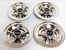 Chrome Golf Cart Hub Caps 8 inch Wheel Covers for EZGO, Yamaha, Club Car, 4PCS