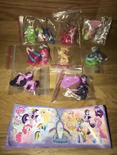 MY LITTLE PONY COMPLETE SET OF 8 WITH ALL PAPERS KINDER SURPRISE EGG TOYS 2015