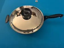 Chef's Ware By Townecraft 11" Frying Pan w/ Lid T304 Surgical Stainless