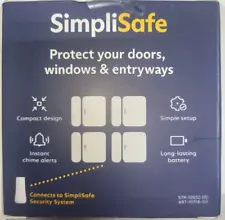 Pack of 4 SimpliSafe Entry Sensors For Doors, Windows & Entryways