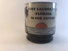 Fort Lauderdale FLORIDA IS FOR LOVERS Coffee/Tea Mug Etched Palm Tree