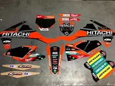 Ktm SX / SXF 250 350 450 Graphics kit Fits 2016 2017 2018 Hitachi MXGP Team