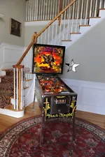 Awesome! Black Knight Pinball 1980 machine by Williams. Brand New Playfield!