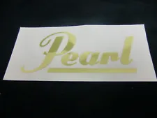 PEARL DRUMS DECAL CASE BUMPER STICKER PEARL DRUM SET DRUM HEAD NICE NEW RARE