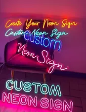 Personalized custom neon sign led custom led sign for Business logo acrylic made