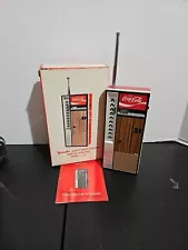 Vintage 1970’s Coca-Cola COKE Vendo Machine Transistor Radio Works Read Please