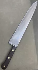 Big & Fine CARBON STEEL LAMSON CHEF KITCHEN KNIFE 12” BLADE 17.5”OAL Free Ship