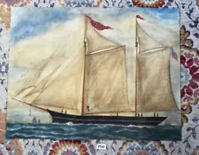 Kolene Spicher Vintage Vinyl Floor Cloth Mat Truman Ships Nautical Beach 25x30