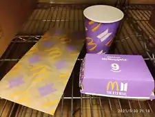 BRAND NEW BTS x McDonald's Package Set of 3: Paper Bag, Nuggets & Drinks Cup