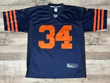 Walter Payton Jersey Men's Size 48 Blue Reebok Chicago Bears NFL Football