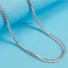 Pure PT950 Platinum 950 Chain Men Women 1.2-2.3mm Wheat Link Necklace 16-20inch