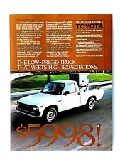 1983 Toyota Pick Up Truck Low Priced Truck Original Vintage Print Ad 8.5 x 11"