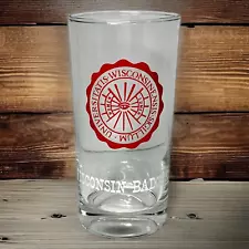 University Of Wisconsin Badgers High Ball Glass Tumbler w/ School Seal