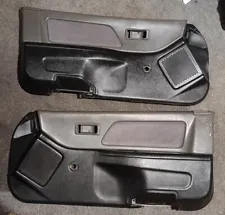 1990-1991 Honda Civic EF Hatchback door panels Gray Black Door Inserts Cards