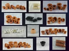 selection of dollhouse red clay garden/plant pots and more assortments