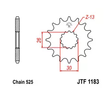 JT Front Sprocket 525 18T #JTF1183.18 Triumph (For: Triumph Bonneville)