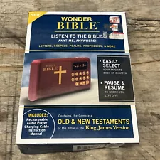 Wonder Bible Audio Player Old And New Testament KJV Open Box