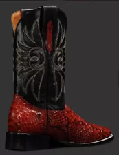 Men’s Genuine Red Python Boots