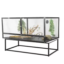 Reptile Enclosure Sturdy Stand Terrarium Table Stackable Holder 43" X 23" X 13"