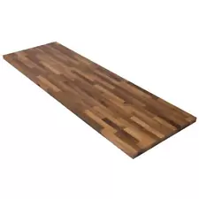 HARDWOOD REFLECTIONS Countertop Butcher Block 50" x 25" Solid Wood Walnut Brown