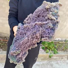 11.7lb Beautiful Natural Purple Grape Agate Chalcedony Crystal Mineral Specimen