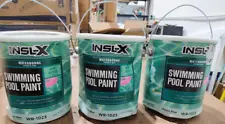 Insl-X WR102309201 Waterborne Semi-Gloss Swimming Pool Paint Ocean Blue 1Gal 3PK