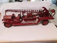 1920's STURDITOYS AMERICAN-LAFRANCE FIRE TRUCK - 100% PAINT & DECALS - 33 1/2"L