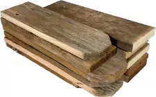 Reclaimed Wood for Arts &Crafts, Craft Projects, Decorations, 3.5lbs Mixed Large