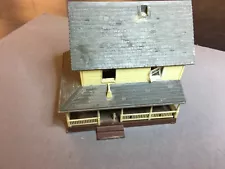 Yellow 2 Story House HO Scale Trains